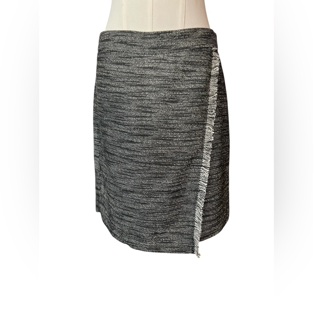 🖤 EUC ANN TAYLOR LOFT Faux Wrap Tweed Skirt | Women’s Size 4